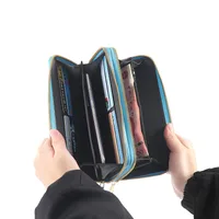 Women's Solid Color Pu Leather Zipper Wallets main image 3