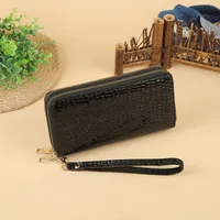 Women's Solid Color Pu Leather Zipper Wallets sku image 7