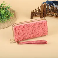 Women's Solid Color Pu Leather Zipper Wallets sku image 11