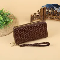Women's Solid Color Pu Leather Zipper Wallets sku image 5
