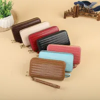Women's Solid Color Pu Leather Zipper Wallets main image 4