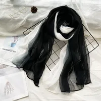 Women's Elegant Sweet Color Block  Silk Silk Scarf main image 3