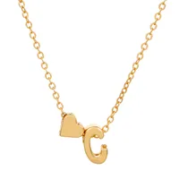 Fashion Love 26 English Alphabet Simple Alloy Necklace Nhdp148728 sku image 51