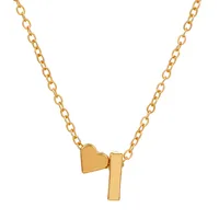 Fashion Love 26 English Alphabet Simple Alloy Necklace Nhdp148728 sku image 8