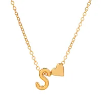 Fashion Love 26 English Alphabet Simple Alloy Necklace Nhdp148728 sku image 18