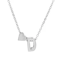Fashion Love 26 English Alphabet Simple Alloy Necklace Nhdp148728 sku image 28