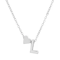 Fashion Love 26 English Alphabet Simple Alloy Necklace Nhdp148728 sku image 35