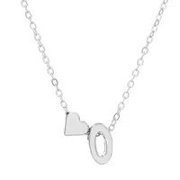 Fashion Love 26 English Alphabet Simple Alloy Necklace Nhdp148728 sku image 38