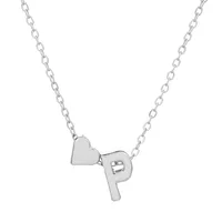 Fashion Love 26 English Alphabet Simple Alloy Necklace Nhdp148728 sku image 39