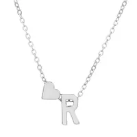 Fashion Love 26 English Alphabet Simple Alloy Necklace Nhdp148728 sku image 41