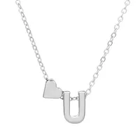 Fashion Love 26 English Alphabet Simple Alloy Necklace Nhdp148728 sku image 44