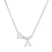 Fashion Love 26 English Alphabet Simple Alloy Necklace Nhdp148728 sku image 47