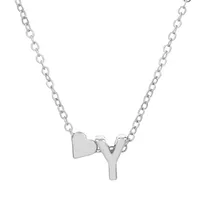 Fashion Love 26 English Alphabet Simple Alloy Necklace Nhdp148728 sku image 48