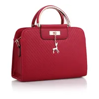 Women's Large All Seasons Pu Leather Solid Color Classic Style Square Zipper Handbag main image 3