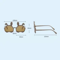 Cute Sweet Bunny Ears Pc Special-shaped Mirror Full Frame Kids Sunglasses main image 5