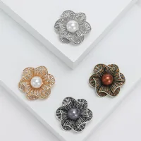 Lady Flower Alloy Inlay Artificial Rhinestones Artificial Pearls Women's Brooches main image 1