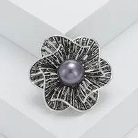 Lady Flower Alloy Inlay Artificial Rhinestones Artificial Pearls Women's Brooches main image 3