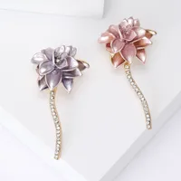 Lady Flower Alloy Enamel Women's Brooches main image 1
