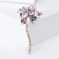 Lady Flower Alloy Enamel Women's Brooches main image 2