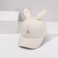 Children Unisex Cartoon Style Rabbit Embroidery Baseball Cap sku image 2