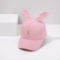 Children Unisex Cartoon Style Rabbit Embroidery Baseball Cap sku image 1