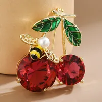 Elegant Flower Copper Inlay Zircon Unisex Brooches sku image 3