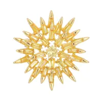 Elegant Flower Copper Inlay Zircon Unisex Brooches main image 2