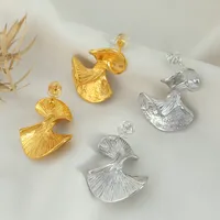 1 Pair Elegant Vintage Style Irregular Plating 304 Stainless Steel Titanium Steel 18K Gold Plated Ear Studs main image 1