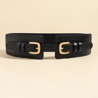 Vacation Modern Style Classic Style Solid Color Pu Leather Alloy Buckle Women's Leather Belts main image 9