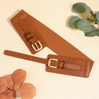 Vacation Modern Style Classic Style Solid Color Pu Leather Alloy Buckle Women's Leather Belts main image 3