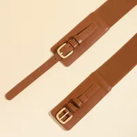 Vacation Modern Style Classic Style Solid Color Pu Leather Alloy Buckle Women's Leather Belts main image 2