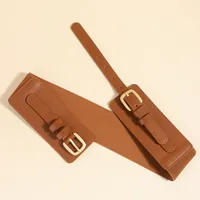 Vacation Modern Style Classic Style Solid Color Pu Leather Alloy Buckle Women's Leather Belts main image 4