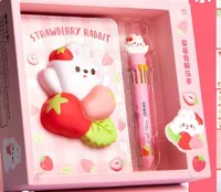 1 Set Cartoon Learning School Plastic Paper Cute Sweet Notebook main image 3