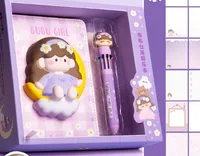 1 Set Cartoon Learning School Plastic Paper Cute Sweet Notebook main image 4