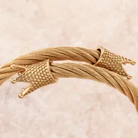 Simple Style Crown Titanium Steel Bangle main image 2