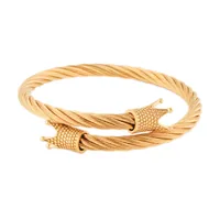 Simple Style Crown Titanium Steel Bangle sku image 3