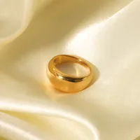 Wholesale Jewelry IG Style Retro Geometric 304 Stainless Steel Natural Stone Rhinestones Zircon 18K Gold Plated Polishing Plating Inlay Rings main image 2