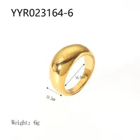 Wholesale Jewelry IG Style Retro Geometric 304 Stainless Steel Natural Stone Rhinestones Zircon 18K Gold Plated Polishing Plating Inlay Rings sku image 5