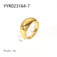 Wholesale Jewelry IG Style Retro Geometric 304 Stainless Steel Natural Stone Rhinestones Zircon 18K Gold Plated Polishing Plating Inlay Rings sku image 6