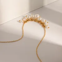 Wholesale Jewelry IG Style Pearl Stainless Steel Pendant Necklace main image 3