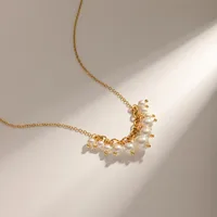 Wholesale Jewelry IG Style Pearl Stainless Steel Pendant Necklace main image 1