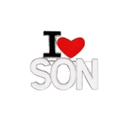 Simple Style Letter Heart Shape Alloy Unisex Brooches sku image 2