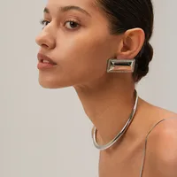 Wholesale Jewelry IG Style Geometric Stainless Steel Choker main image 5