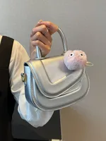 Women's Small Pu Leather Solid Color Cute Square Zipper Handbag main image 2
