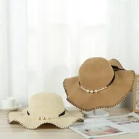 Women's Simple Style Solid Color Ruffles Straw Hat main image 2