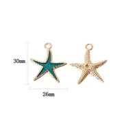 1 Piece Casual Beach Starfish Alloy Plating Pendant Jewelry Accessories main image 5