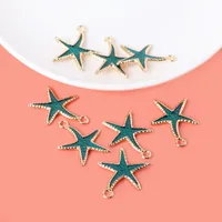 1 Piece Casual Beach Starfish Alloy Plating Pendant Jewelry Accessories main image 4