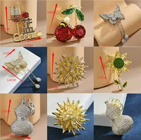 Elegant Flower Copper Inlay Zircon Unisex Brooches main image 6