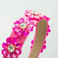 Women's Elegant Flower Cloth Plating Inlay Glass Drill Hair Band main image 4