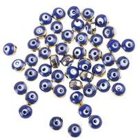 50 Pieces 6 * 8mm Resin Devil's Eye Beads main image 2